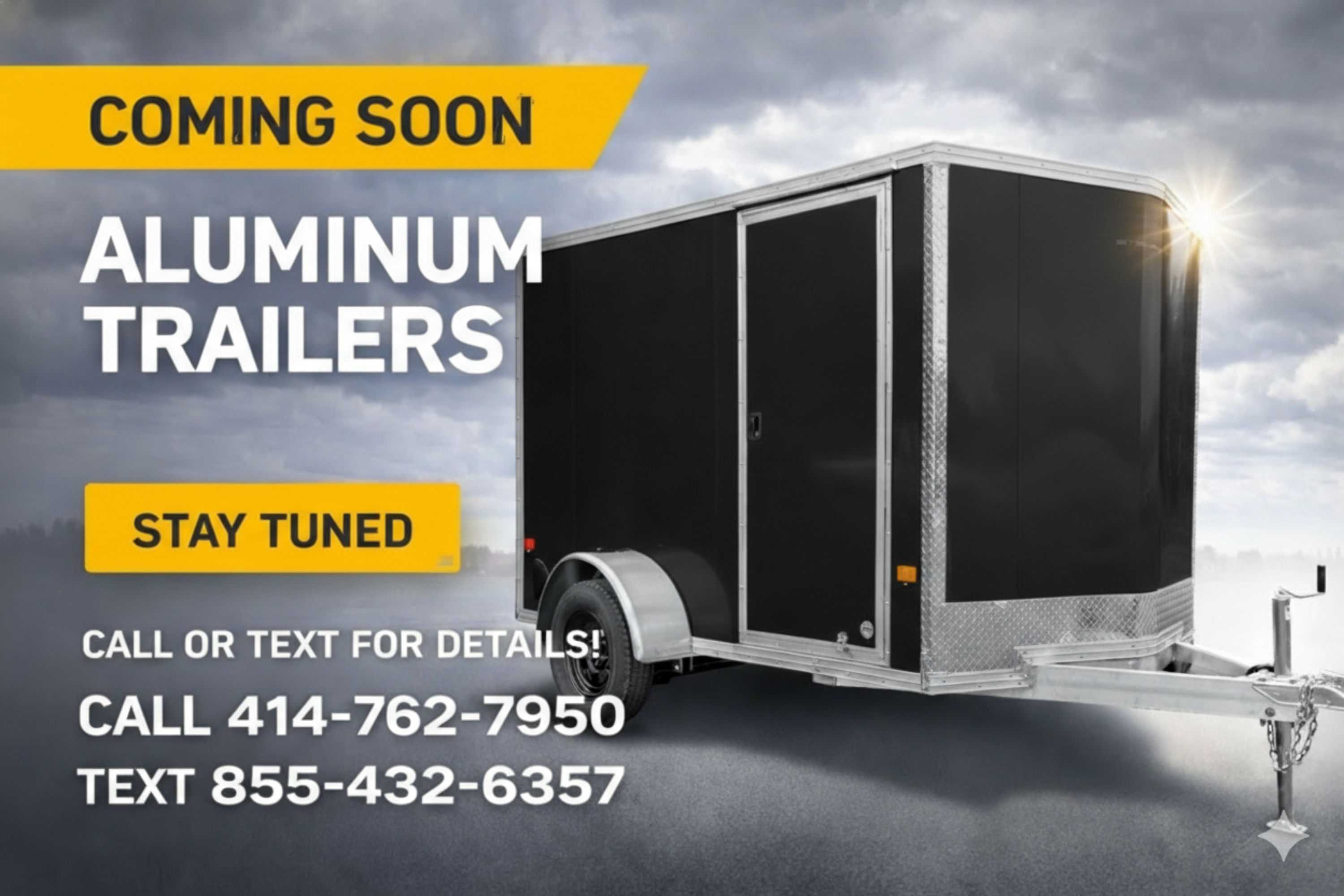 CargoPro Stealth 6 X 12 All Aluminum Single Axle Cargo Trailer with Ramp Door & 6" Extra Height- Black